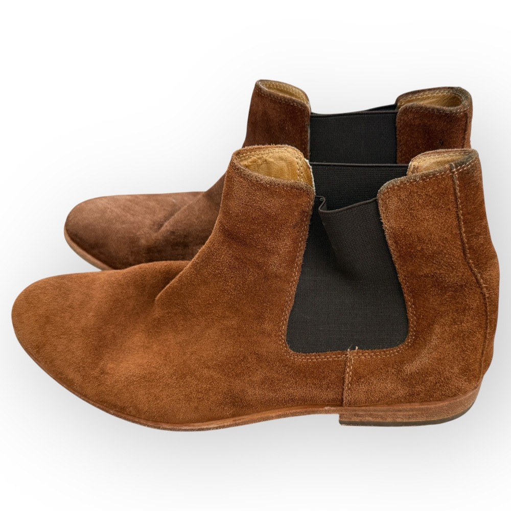 Aldo Men's Suede Chelsea Boots Brown‎ Leather Sole US 10